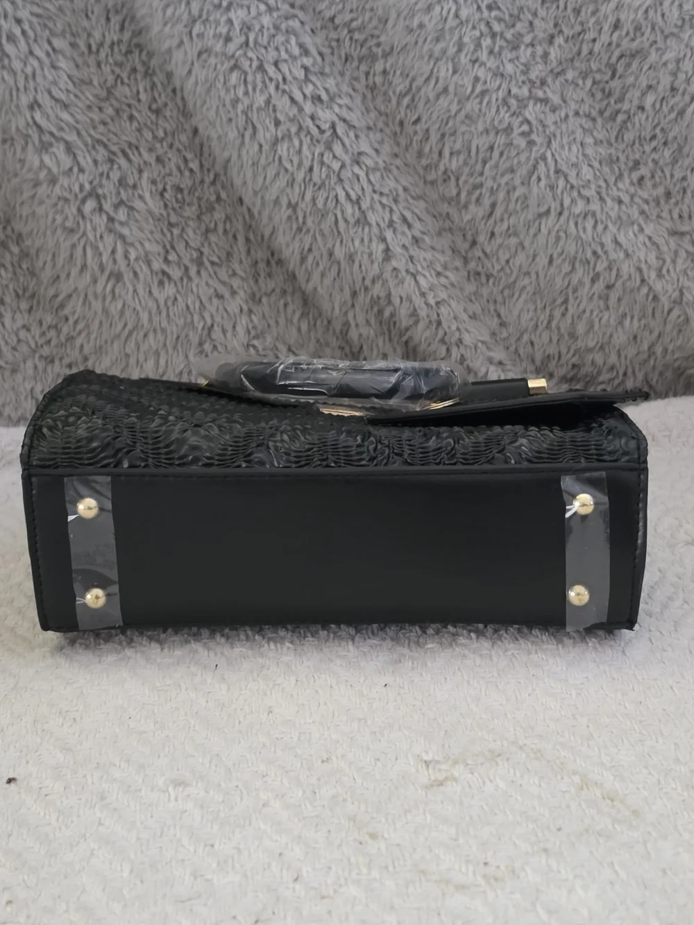 bebe Nola Mini Satchel in black
